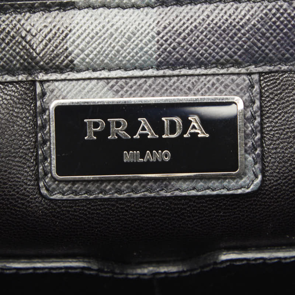 PRADA Black Leather Shoulder Bag - Picture 14 of 16